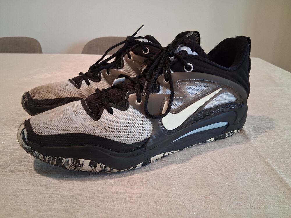 Nike KD 15 Refuge Black White Blue Men's Size 14 DC1975-101 Kevin Durant Shoes